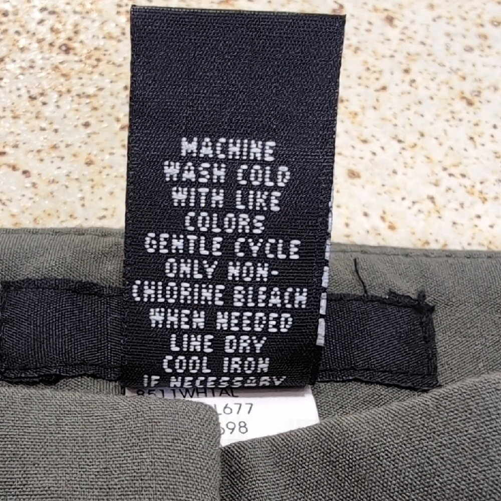 Alfani | Olive Green Stretch Comfy Trousers Comfy Office Size 14P - Picture 9 of 11